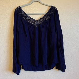 Navy blue blouse